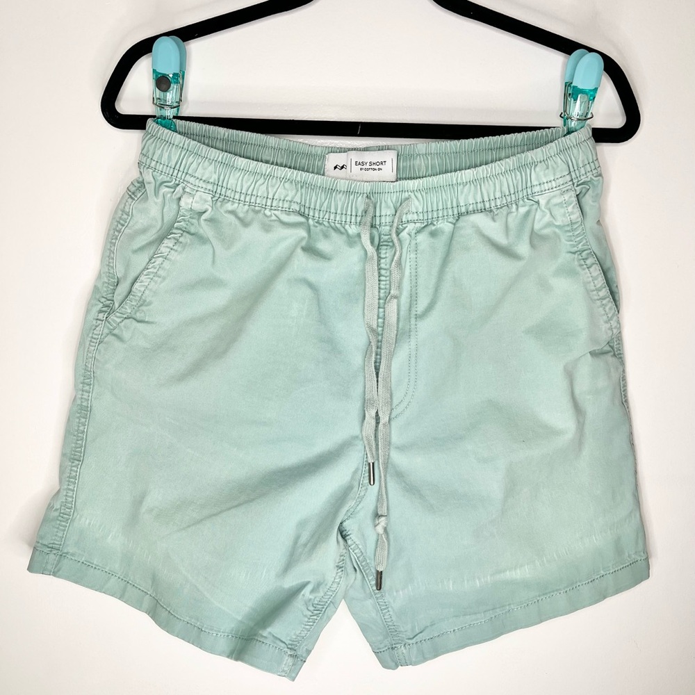 Cotton On Men’s Drawstring Shorts - Mint, 7” Inseam, Size L
